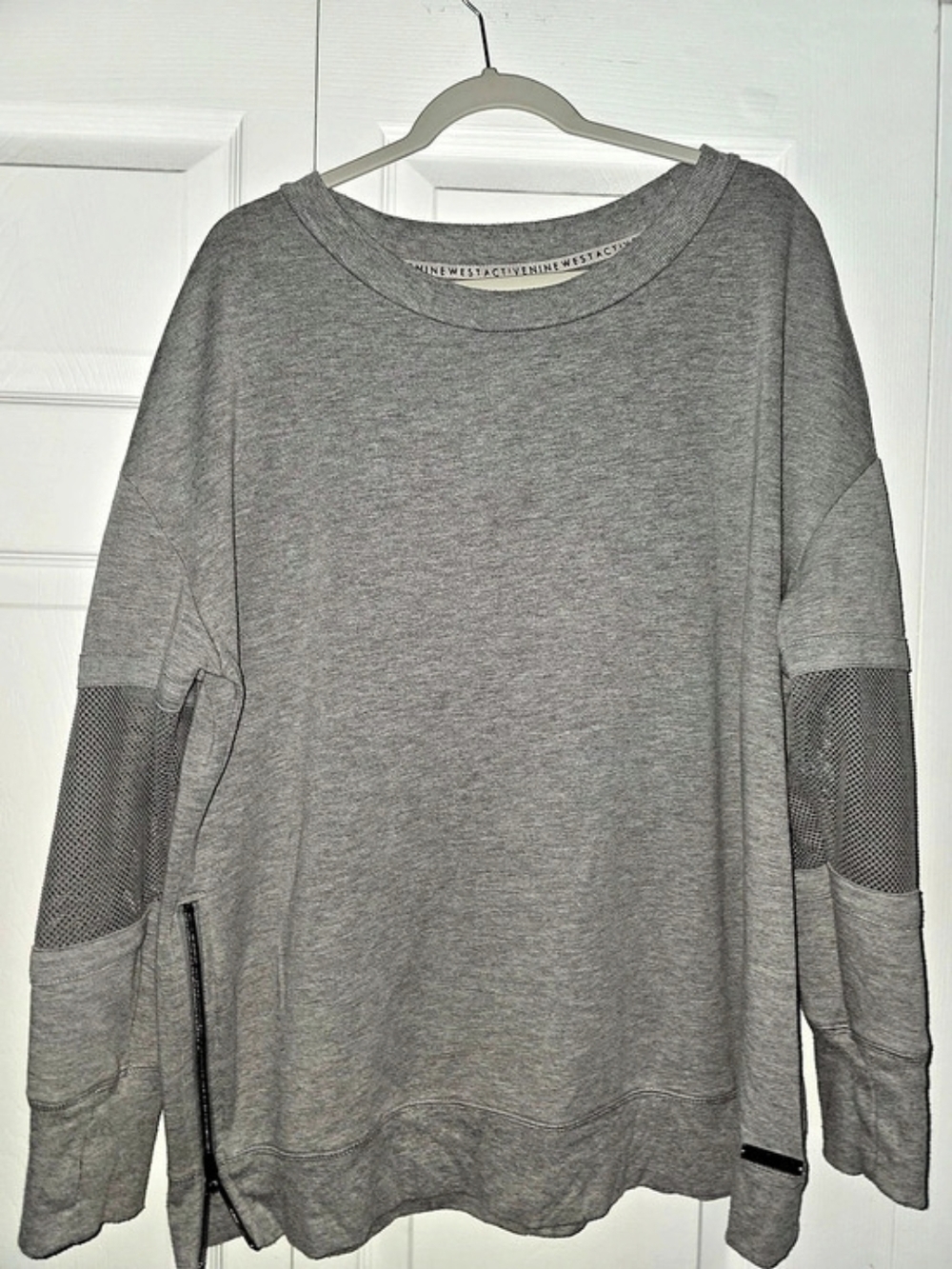 Nine West Women's Gray Long Sleeve Top Size XL
